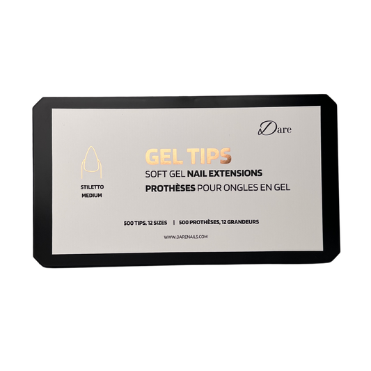 Prothèses en Gel Stiletto Médium